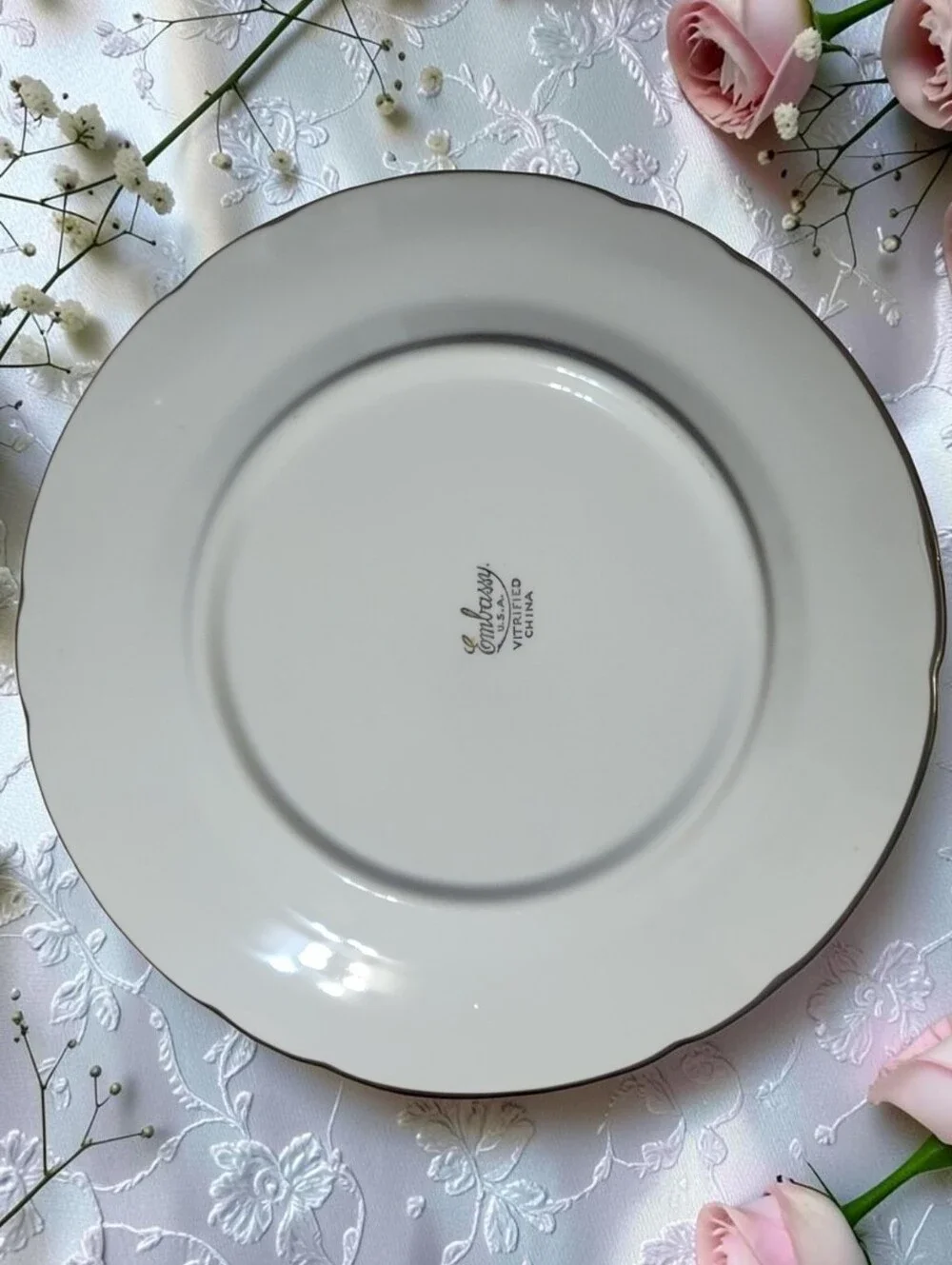 Vtg Dinner Plate EMB7 by Embassy (American) 10 3/8